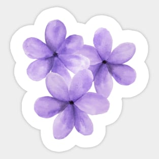 Purple Flowers Sticker